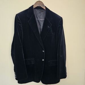 Vintage Buckhead Men's Shop Black Velvet Blazer Made in USA Union Made – AS IS